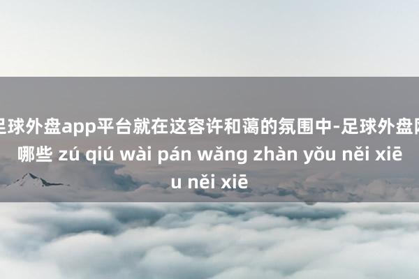 现金足球外盘app平台就在这容许和蔼的氛围中-足球外盘网站有哪些 zú qiú wài pán wǎng zhàn yǒu něi xiē