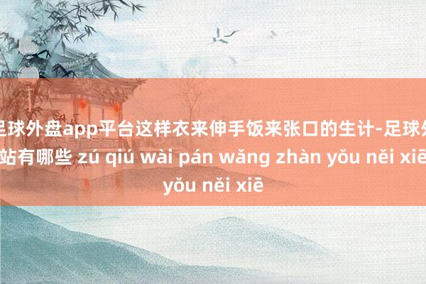 现金足球外盘app平台这样衣来伸手饭来张口的生计-足球外盘网站有哪些 zú qiú wài pán wǎng zhàn yǒu něi xiē