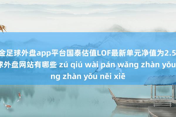 现金足球外盘app平台国泰估值LOF最新单元净值为2.5769元-足球外盘网站有哪些 zú qiú wài pán wǎng zhàn yǒu něi xiē