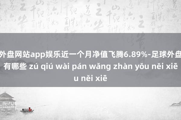 足球外盘网站app娱乐近一个月净值飞腾6.89%-足球外盘网站有哪些 zú qiú wài pán wǎng zhàn yǒu něi xiē